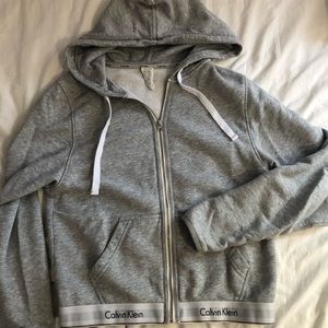 ❌SOLD❌ Calvin Klein logo zip hoodie